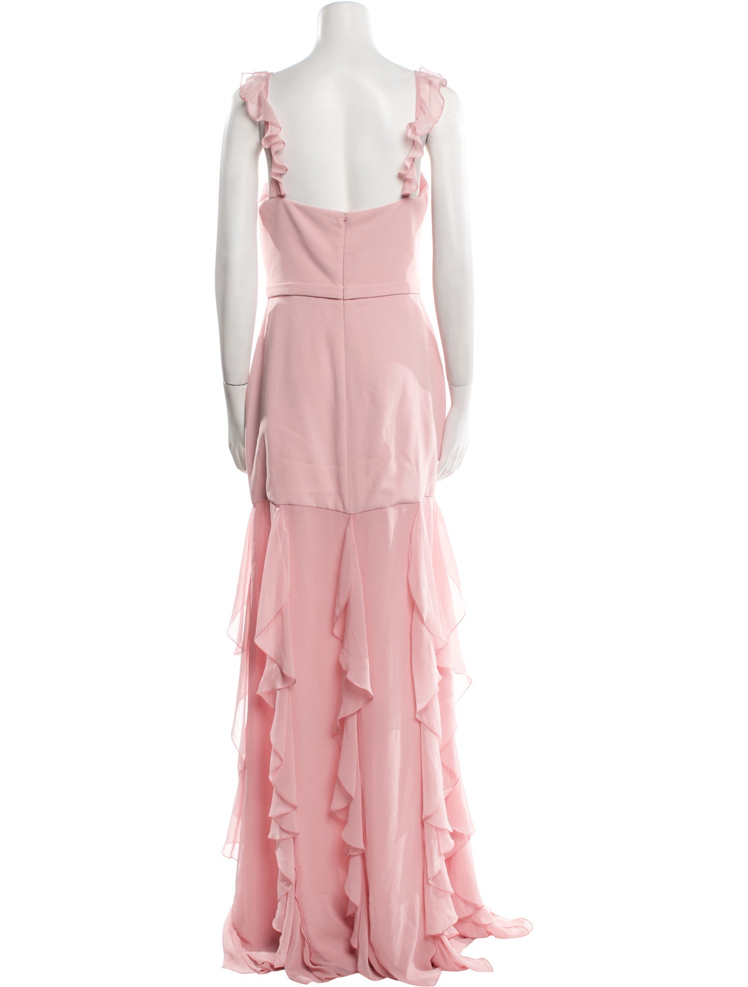 Vera Wang Square Neckline Long Dress